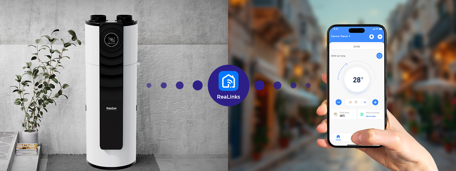 Pompe à chaleur du chauffe-eau domestique