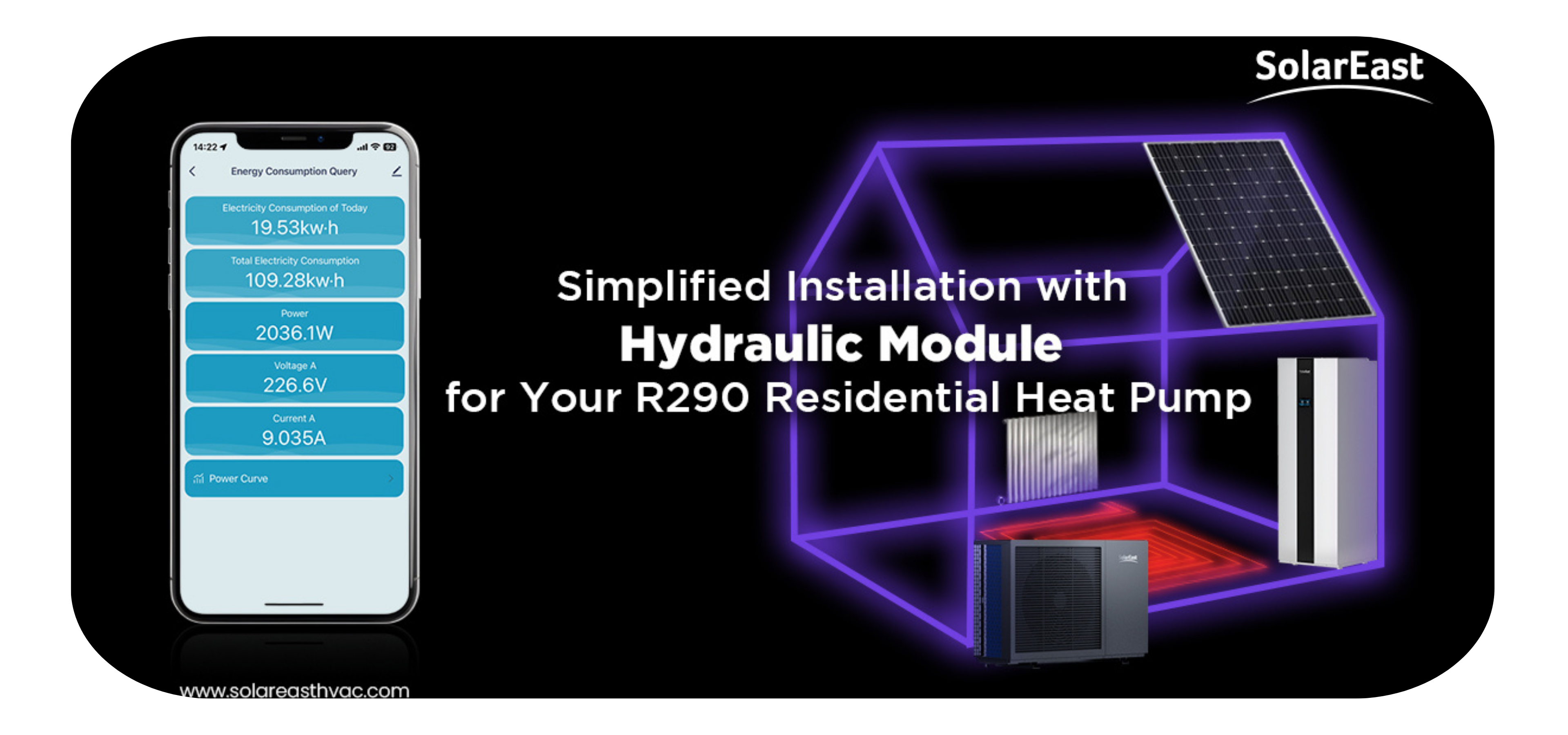 Pompe &agrave; chaleur r&eacute;sidentielle offrant un chauffage au sol rayonnant